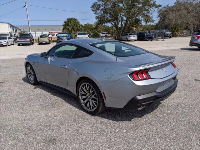 2025 Silver Metallic Ford Mustang EcoBoost Premium RWD Coupe