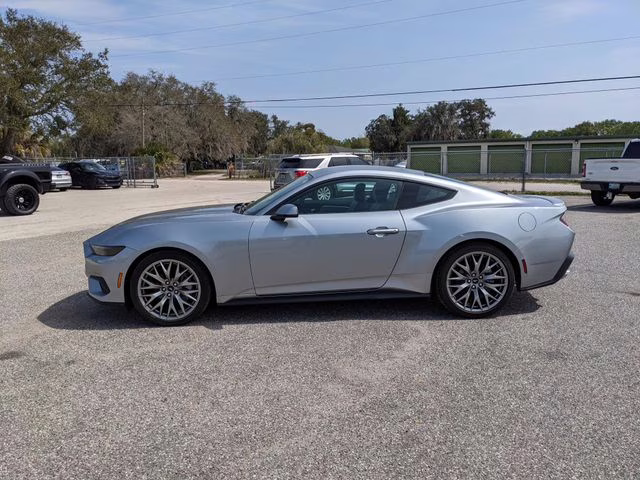 2025 Silver Metallic Ford Mustang EcoBoost Premium RWD Coupe