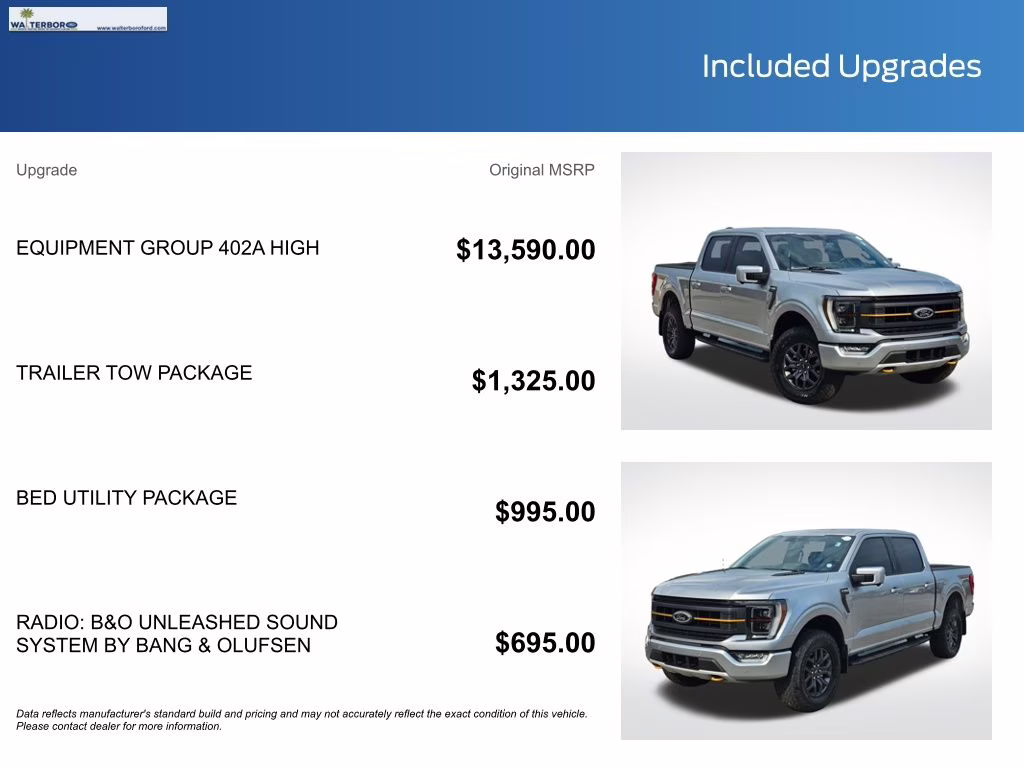 2022 Iconic Silver Metallic Ford F-150 Tremor 4X4 Truck