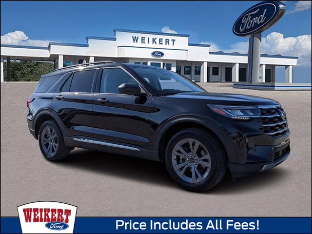 2025 Black Metallic Ford Explorer Active 4X4 SUV