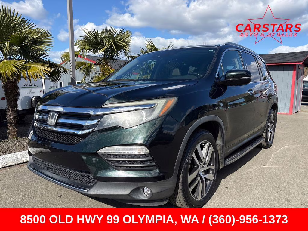2016 Black Forest Pearl Honda Pilot Elite AWD SUV