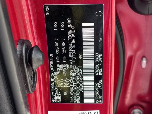 2024 Barcelona Red Metallic Toyota 4Runner SR5 RWD SUV