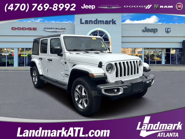 2021 Bright White Clearcoat Jeep Wrangler Unlimited Sahara 4X4 Convertible