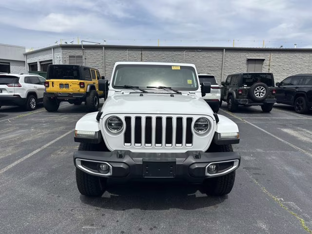 2021 Bright White Clearcoat Jeep Wrangler Unlimited Sahara 4X4 Convertible