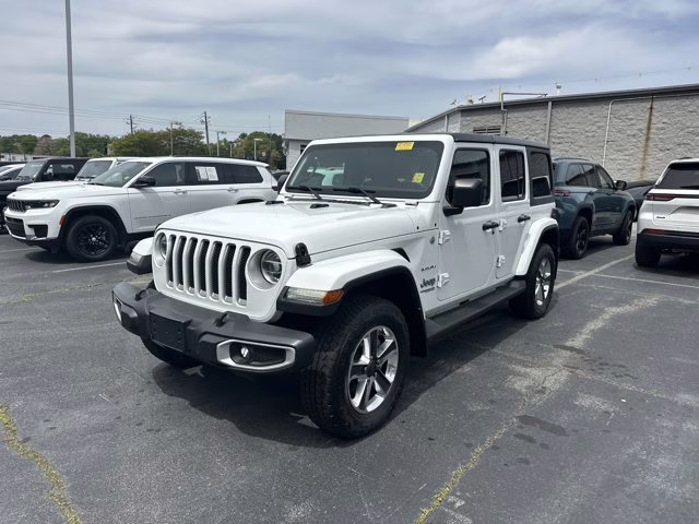 2021 Bright White Clearcoat Jeep Wrangler Unlimited Sahara 4X4 Convertible