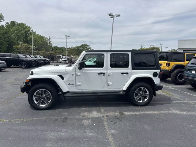 2021 Bright White Clearcoat Jeep Wrangler Unlimited Sahara 4X4 Convertible