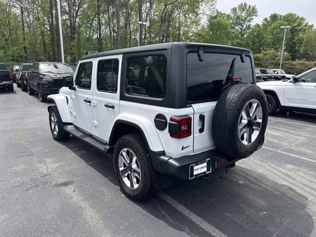 2021 Bright White Clearcoat Jeep Wrangler Unlimited Sahara 4X4 Convertible