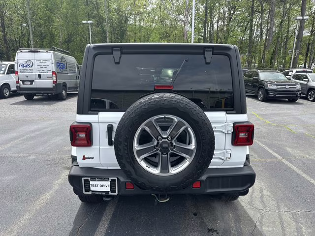 2021 Bright White Clearcoat Jeep Wrangler Unlimited Sahara 4X4 Convertible