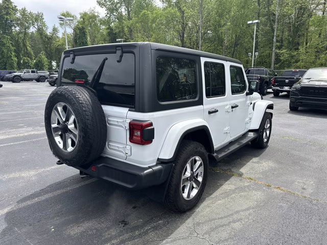 2021 Bright White Clearcoat Jeep Wrangler Unlimited Sahara 4X4 Convertible