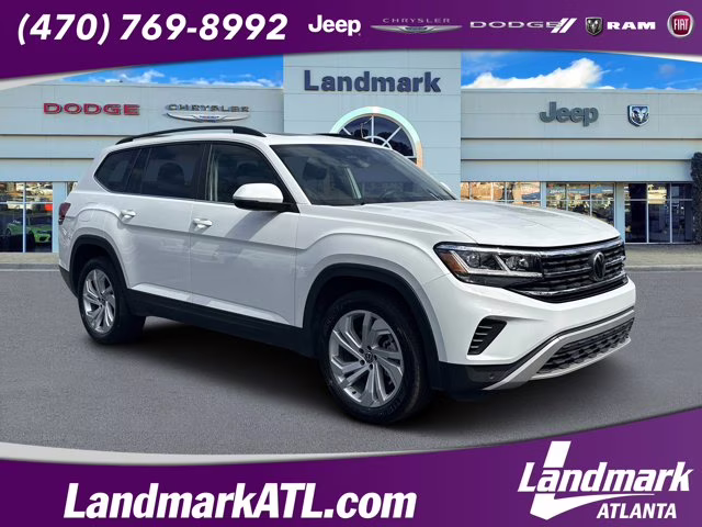 2023 White Volkswagen Atlas 2.0T SE w/Technology FWD SUV