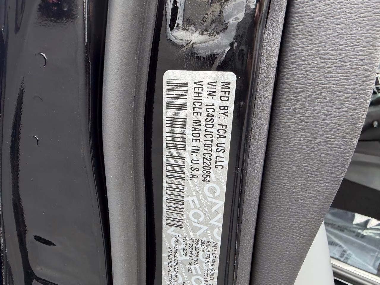 2026 DB Black Clearcoat Dodge Durango GT Plus HEMI V8 AWD SUV