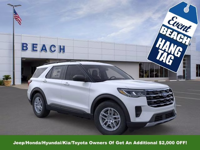 2026 White Metallic Ford Explorer Active RWD SUV