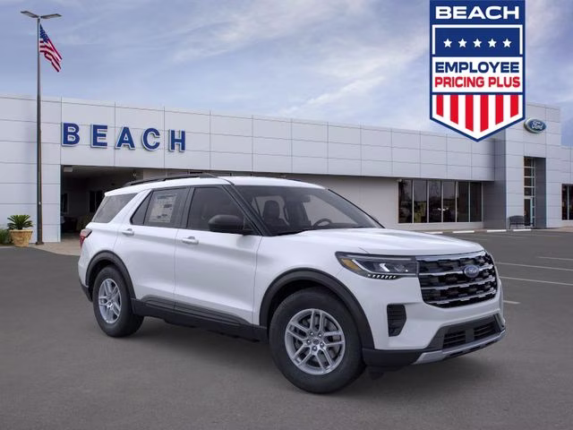 2026 White Metallic Ford Explorer Active RWD SUV