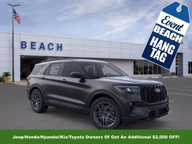 2026 Agate Black Metallic Ford Explorer ST 4X4 SUV