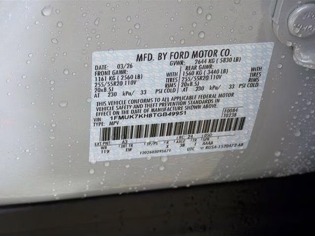 2026 Carbonized Gray Metallic Ford Explorer ST-Line RWD SUV