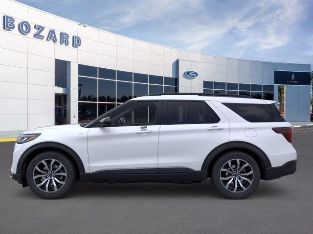 2026 Star White Metallic Tri-Coat Ford Explorer ST-Line 4X4 SUV