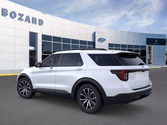 2026 Star White Metallic Tri-Coat Ford Explorer ST-Line 4X4 SUV