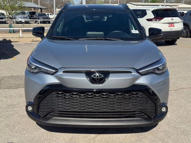 2025 Sonic Silver Toyota Corolla Cross Hybrid XSE AWD SUV