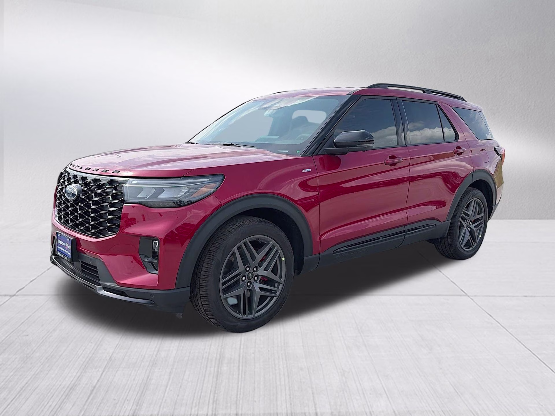 2026 Rapid Red Metallic Tinted Clearcoat Ford Explorer ST-Line RWD SUV