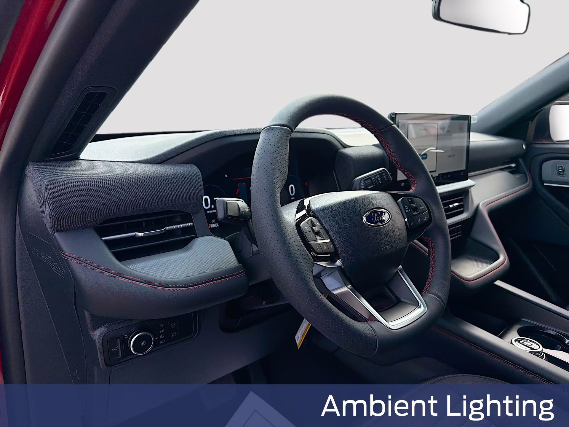 2026 Rapid Red Metallic Tinted Clearcoat Ford Explorer ST-Line RWD SUV