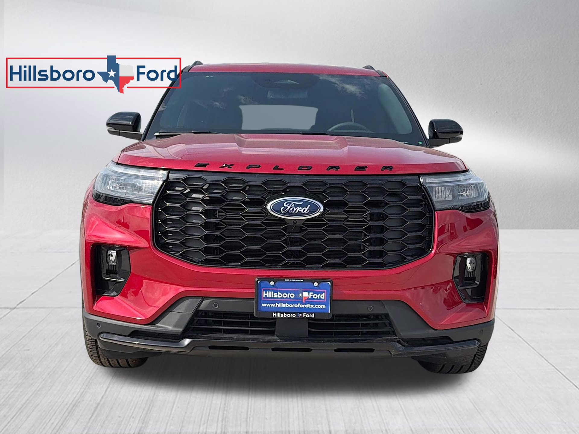 2026 Rapid Red Metallic Tinted Clearcoat Ford Explorer ST-Line RWD SUV