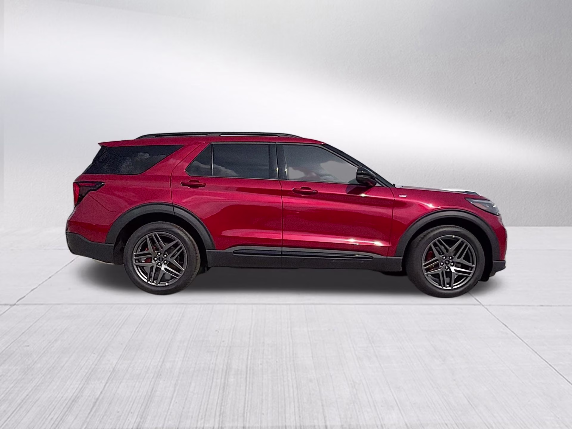 2026 Rapid Red Metallic Tinted Clearcoat Ford Explorer ST-Line RWD SUV