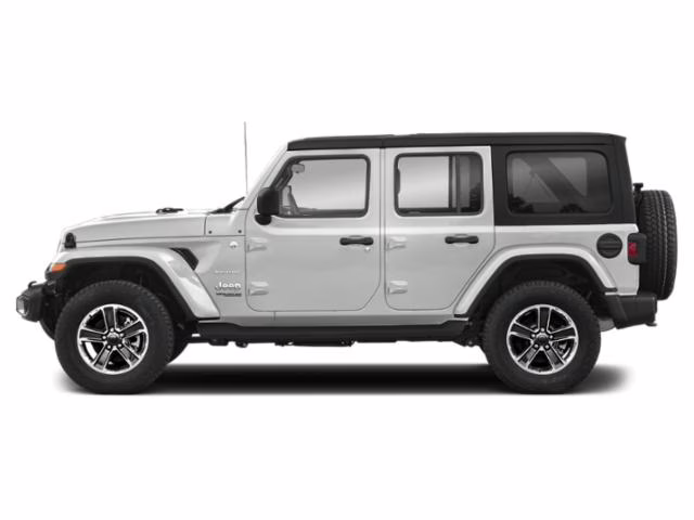 2020 Bright White Clearcoat Jeep Wrangler Unlimited Sahara 4X4 SUV