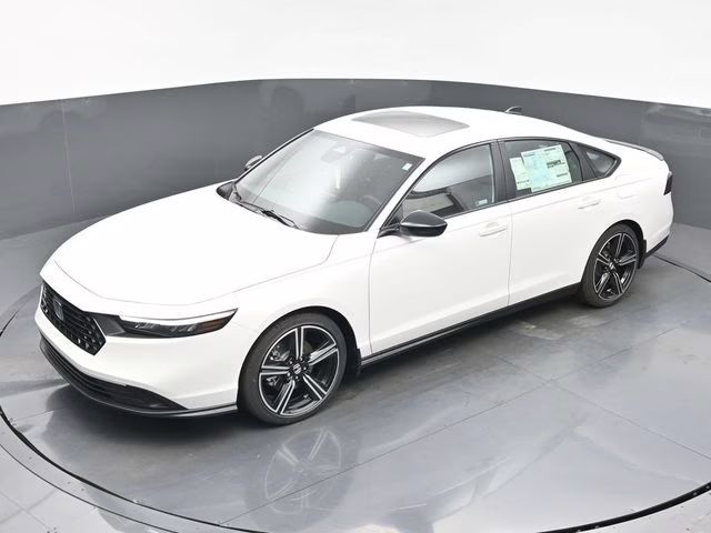 2026 Platinum White Pearl Honda Accord Hybrid Sport FWD Sedan