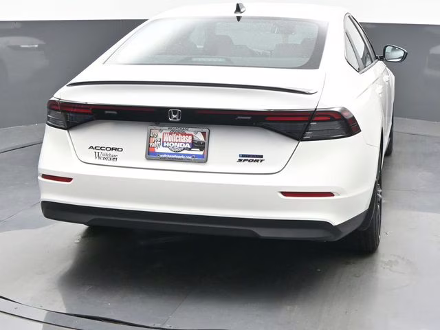 2026 Platinum White Pearl Honda Accord Hybrid Sport FWD Sedan