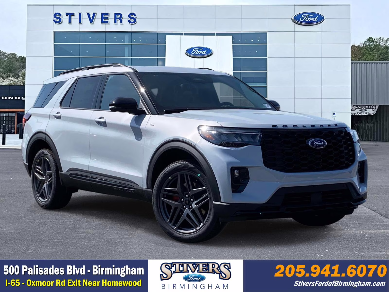 2026 White Metallic Ford Explorer ST-Line 4X4 SUV
