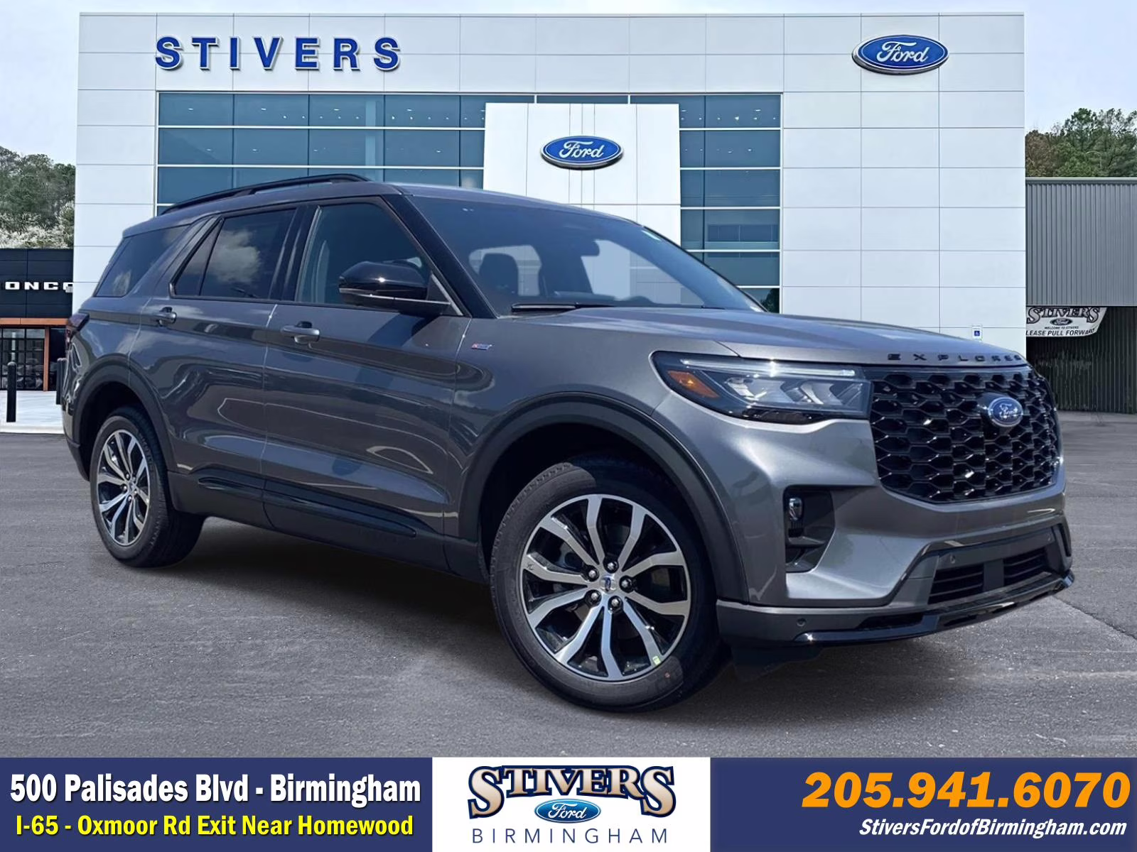 2026 Gray Metallic Ford Explorer ST-Line 4X4 SUV