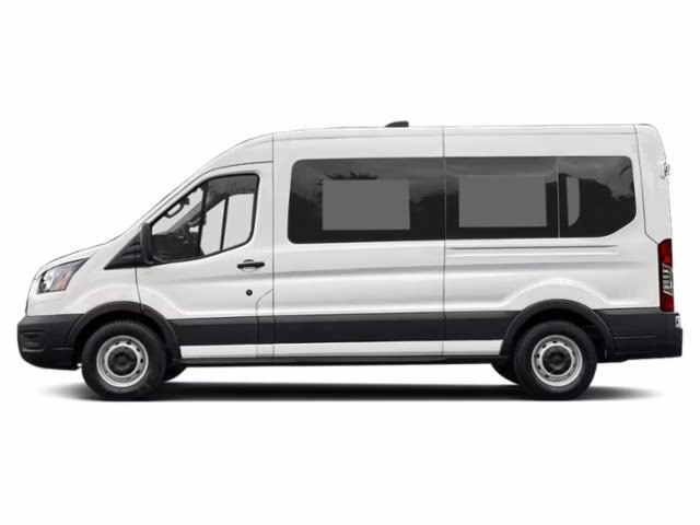 2026 Oxford White Ford Transit Passenger Wagon T-350 148 Med Roof XLT AWD AWD Van