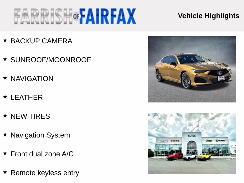 2023 Tiger Eye Pearl Acura TLX Type S AWD Sedan