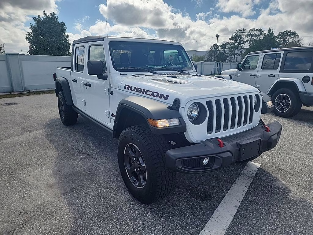 2022 Bright White Clearcoat Jeep Gladiator Rubicon 4X4 Truck