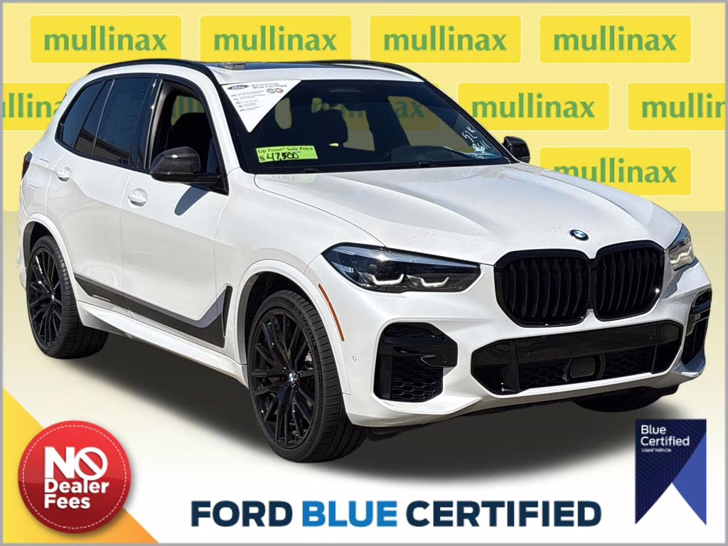 2022 Mineral White Metallic BMW X5 M50i AWD SUV