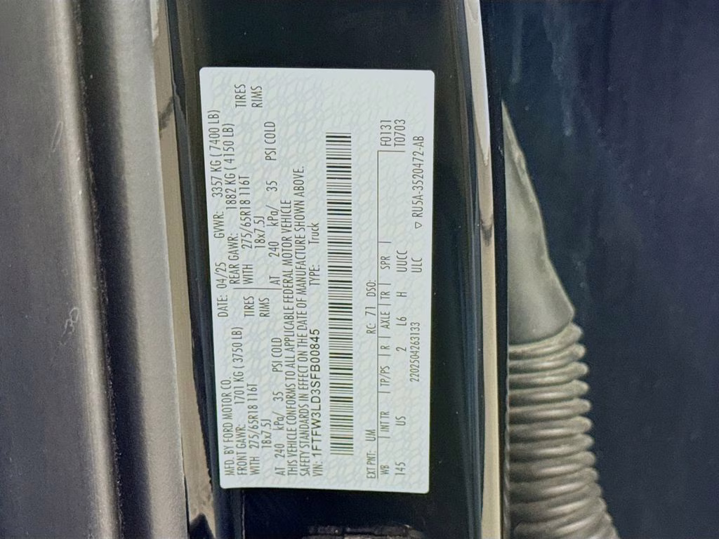 2025 Black Metallic Ford F-150 XLT 4X4 Truck