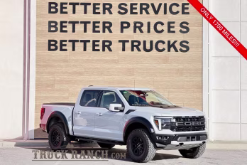 2025 White Metallic Ford F-150 Raptor 4X4 Truck