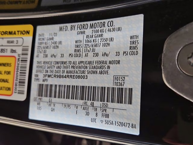 2024 Shadow Black Ford Bronco Sport Big Bend 4X4 SUV