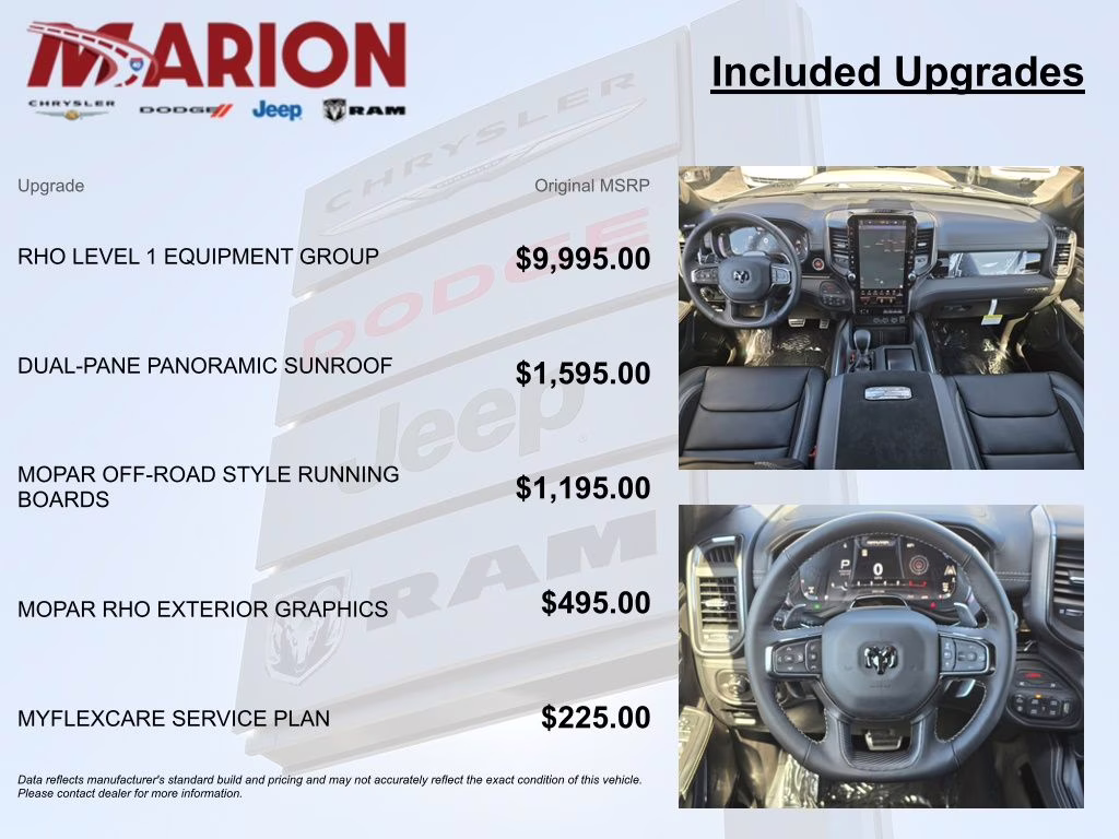 2026 Bright White Clearcoat Ram 1500 RHO 4X4 Truck