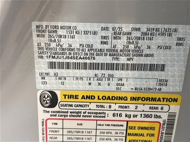 2025 Space Silver Metallic Ford Expedition Active 4X4 SUV