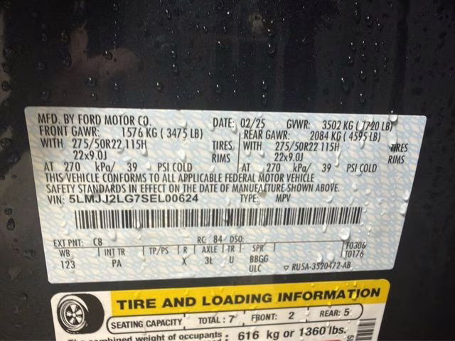 2025 Flight Blue Metallic Clearcoat Lincoln Navigator Reserve 4X4 SUV