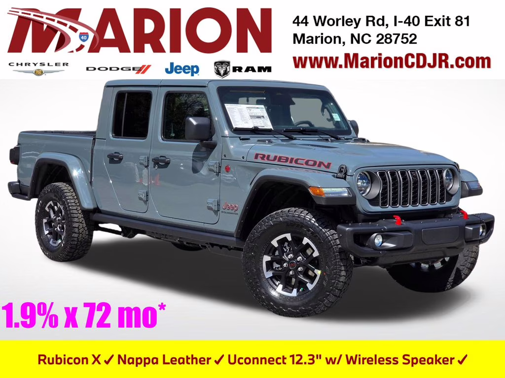 2026 Anvil Clearcoat Jeep Gladiator Rubicon 4X4 Truck