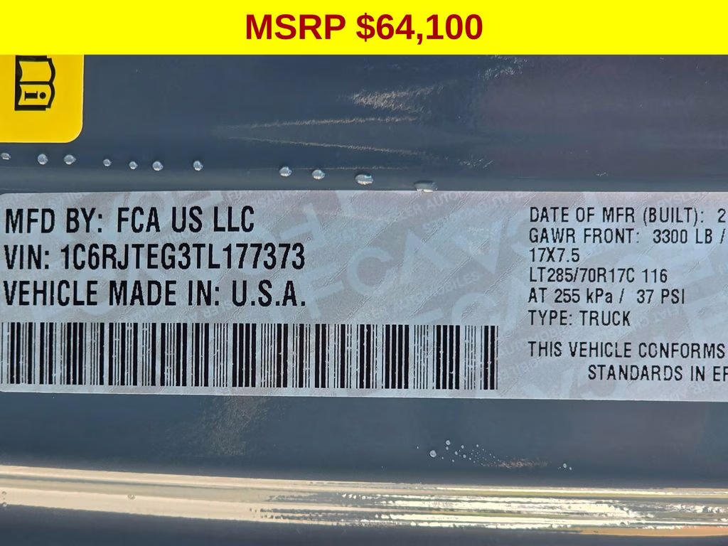 2026 Anvil Clearcoat Jeep Gladiator Mojave 4X4 Truck