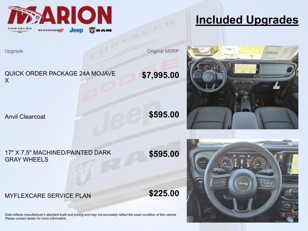 2026 Anvil Clearcoat Jeep Gladiator Mojave 4X4 Truck