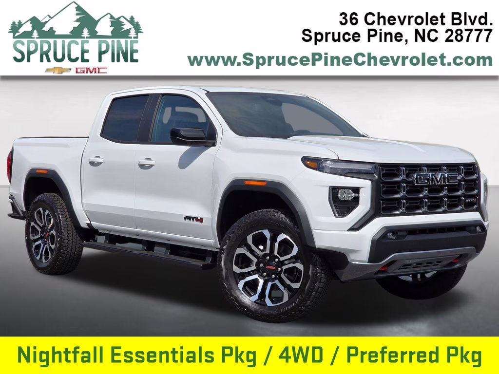 2026 Summit White GMC Canyon AT4 4X4 Truck