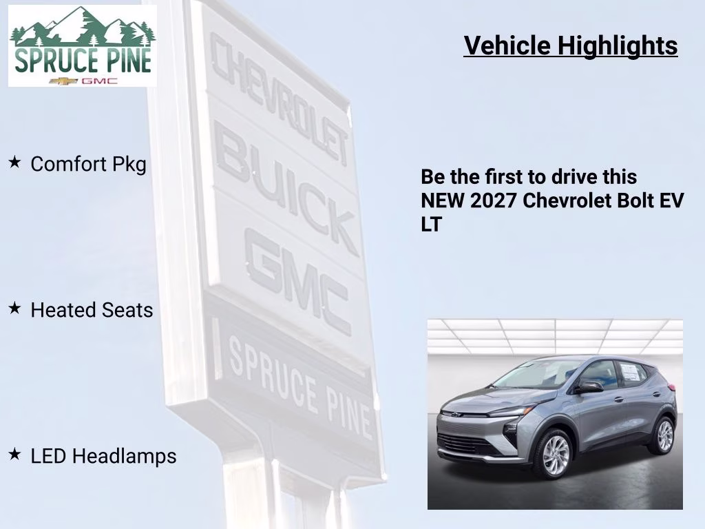 2027 Sterling Gray Metallic Chevrolet Bolt EV LT FWD SUV