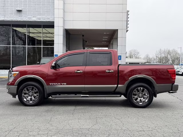 2019 Cayenne Red Metallic Nissan Titan Platinum Reserve 4X4 Truck
