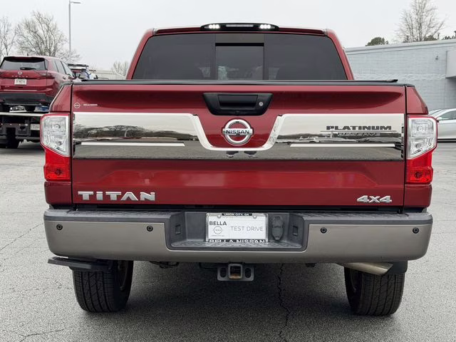 2019 Cayenne Red Metallic Nissan Titan Platinum Reserve 4X4 Truck