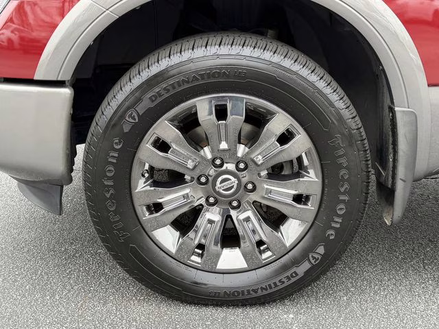 2019 Cayenne Red Metallic Nissan Titan Platinum Reserve 4X4 Truck