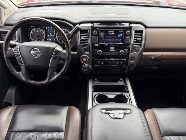 2019 Cayenne Red Metallic Nissan Titan Platinum Reserve 4X4 Truck